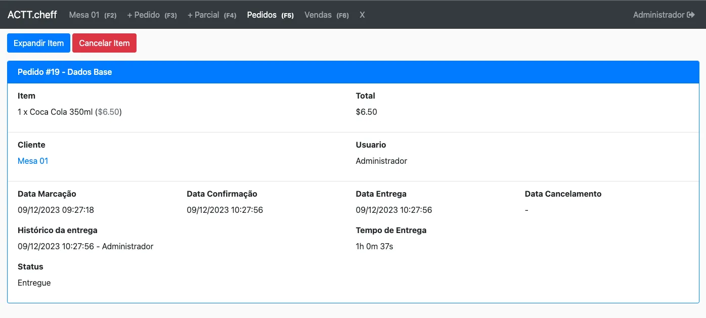 Cancelar Pedidos Marcados